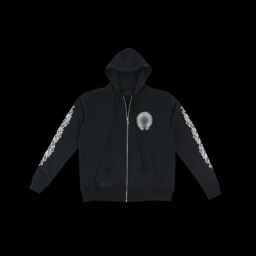 StreetVault CH Floral Zipup Hoodie Black/Floral