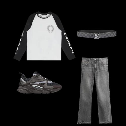 Chrome Long Sleeve + Zara Jeans + B22
